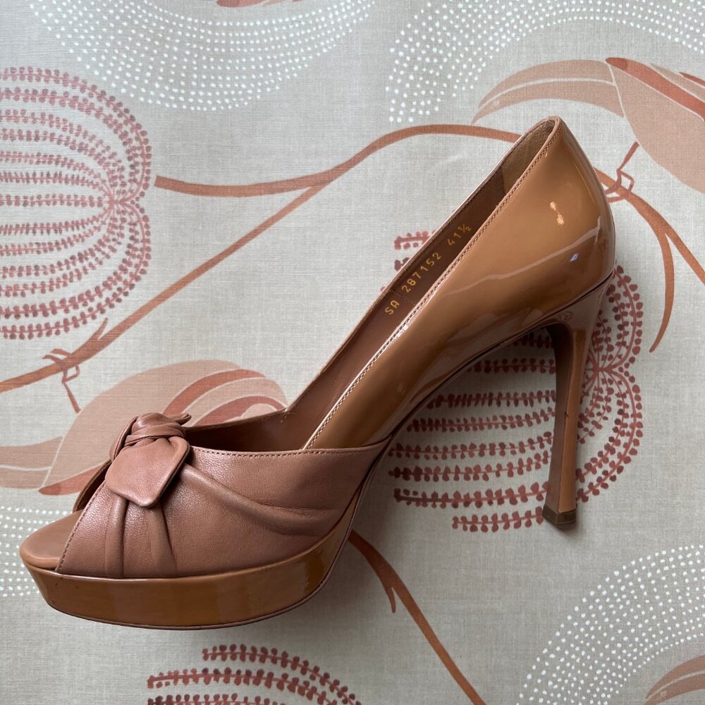 Yves Saint Laurent YSL Palais Bow Heels - Size 41.5 - Picture 8 of 10
